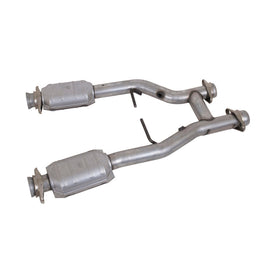BBK 96-04 Mustang 4.6 GT / Cobra Short Mid H Pipe w Catalytic Converters 2-1/2 For Long Tube Headers AJ-USA, Inc