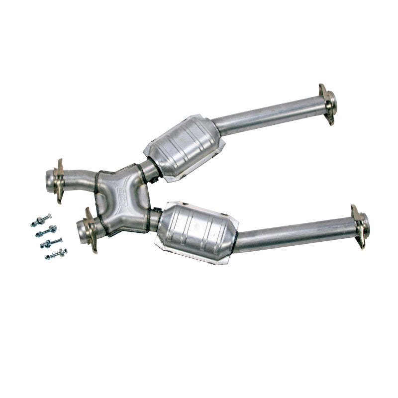 BBK 96-04 Mustang 4.6 GT / Cobra Short Mid X Pipe w Catalytic Converters 2-1/2 For Long Tube Headers AJ-USA, Inc