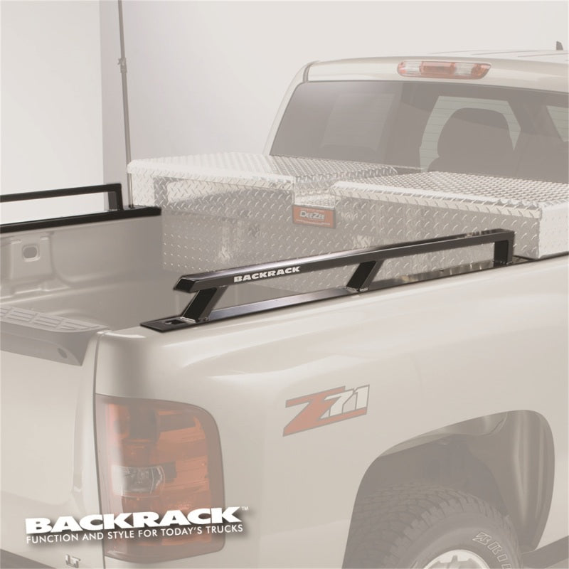 BackRack 2017+ Superduty Aluminum 6.5ft Bed Siderails - Toolbox 21in AJ-USA, Inc