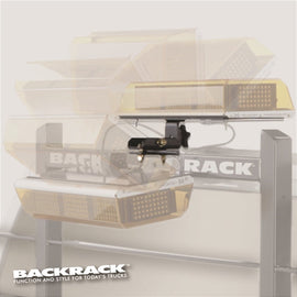 BackRack Light Bracket 16in x 7in Base Center Mount Folding AJ-USA, Inc
