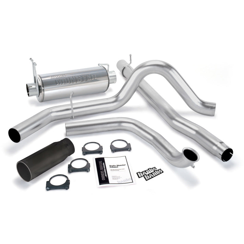 Banks Power 00-03 Ford 7.3L / Excursion Monster Exhaust System - SS Single Exhaust w/ Black Tip AJ-USA, Inc