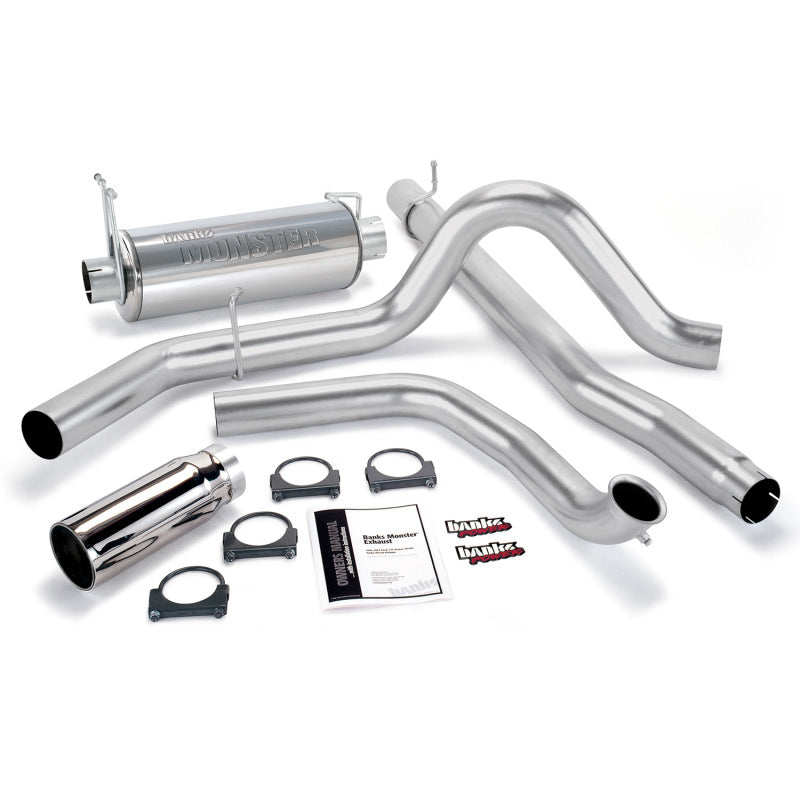 Banks Power 00-03 Ford 7.3L / Excursion Monster Exhaust System - SS Single Exhaust w/ Chrome Tip AJ-USA, Inc
