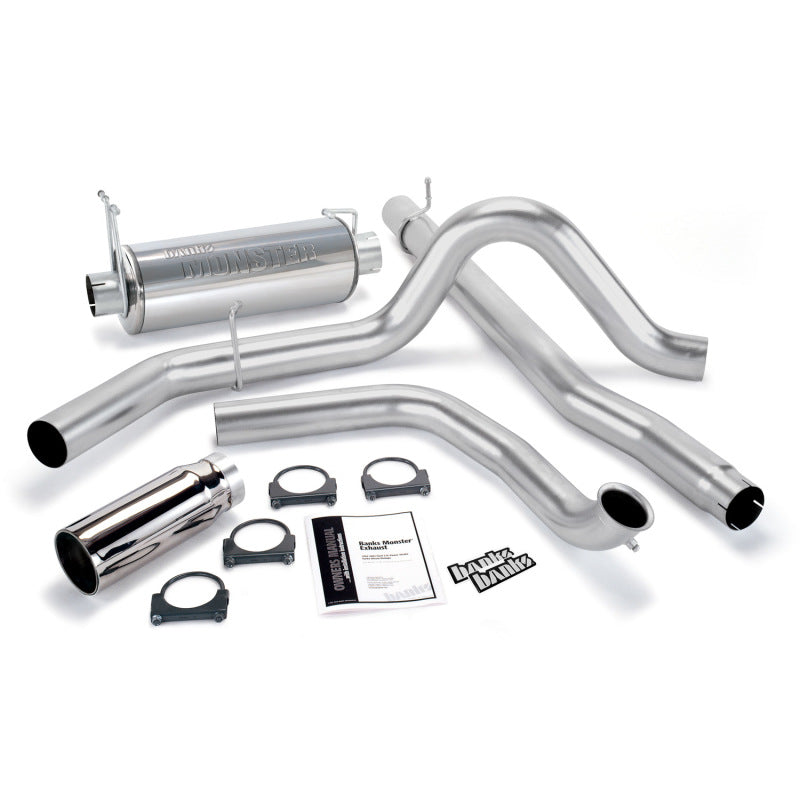 Banks Power 00-03 Ford 7.3L / Excursion Monster Exhaust System - SS Single Exhaust w/ Chrome Tip AJ-USA, Inc
