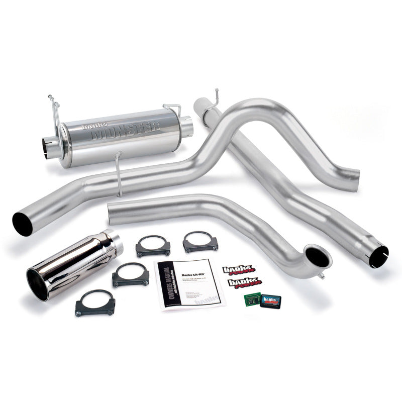Banks Power 01-03 Ford 7.3L w/Cat Conv Git-Kit - SS Single Exhaust w/ Chrome Tip AJ-USA, Inc