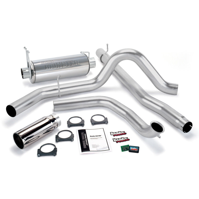 Banks Power 01-03 Ford 7.3L w/Cat Conv Git-Kit - SS Single Exhaust w/ Chrome Tip AJ-USA, Inc