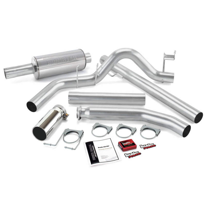 Banks Power 01 Dodge 5.9L Ext Cab Git-Kit - SS Single Exhaust w/ Chrome Tip AJ-USA, Inc