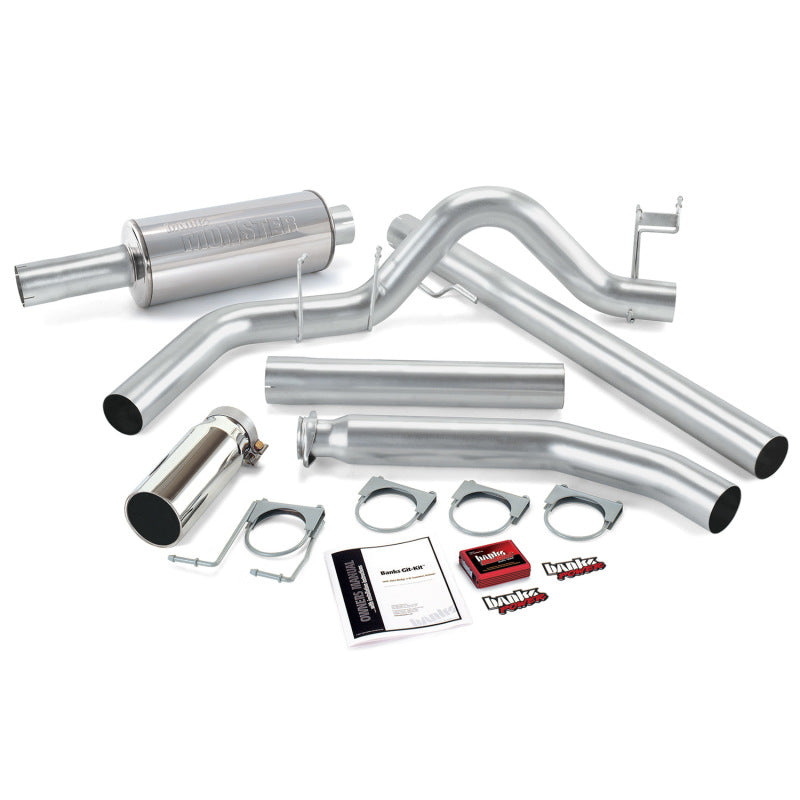 Banks Power 01 Dodge 5.9L Ext Cab Git-Kit - SS Single Exhaust w/ Chrome Tip AJ-USA, Inc