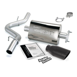 Banks Power 04-06 Jeep 4.0L Wrangler Monster Exhaust System - SS Single Exhaust w/ Black Tip AJ-USA, Inc