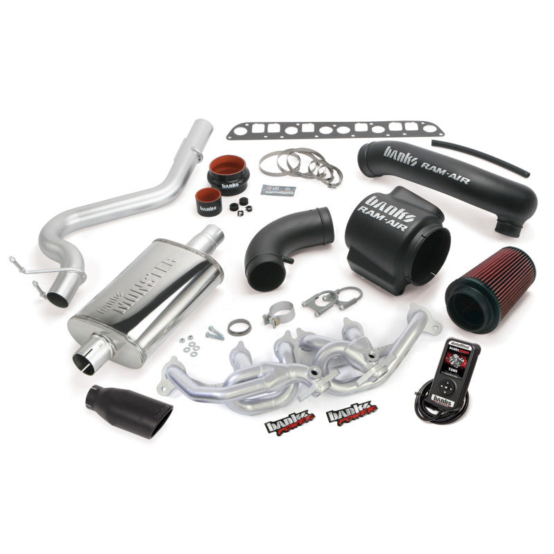 Banks Power 04-06 Jeep 4.0L Wrangler Unlimited PowerPack System - SS Single Exhaust w/ Black Tip AJ-USA, Inc