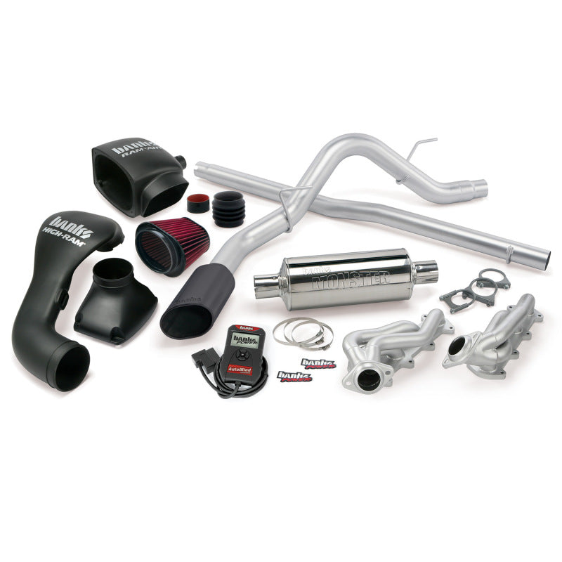 Banks Power 04-08 Ford 5.4L F-150 ECSB PowerPack System - SS Single Exhaust w/ Black Tip AJ-USA, Inc