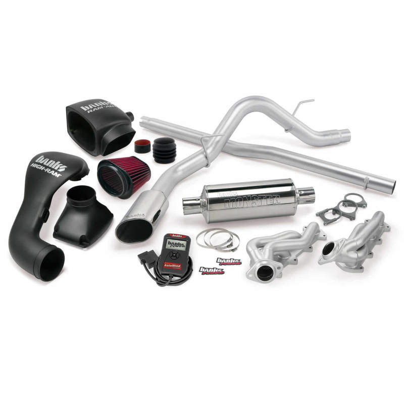 Banks Power 04-08 Ford 5.4L F-150 SCMB PowerPack System - SS Single Exhaust w/ Chrome Tip AJ-USA, Inc