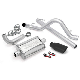 Banks Power 07-11 Jeep 3.8L Wrangler - 2dr Monster Exhaust System - SS Single Exhaust w/ Black Tip AJ-USA, Inc