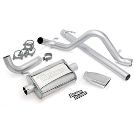 Banks Power 07-11 Jeep 3.8L Wrangler - 2dr Monster Exhaust System - SS Single Exhaust w/ Chrome Tip AJ-USA, Inc