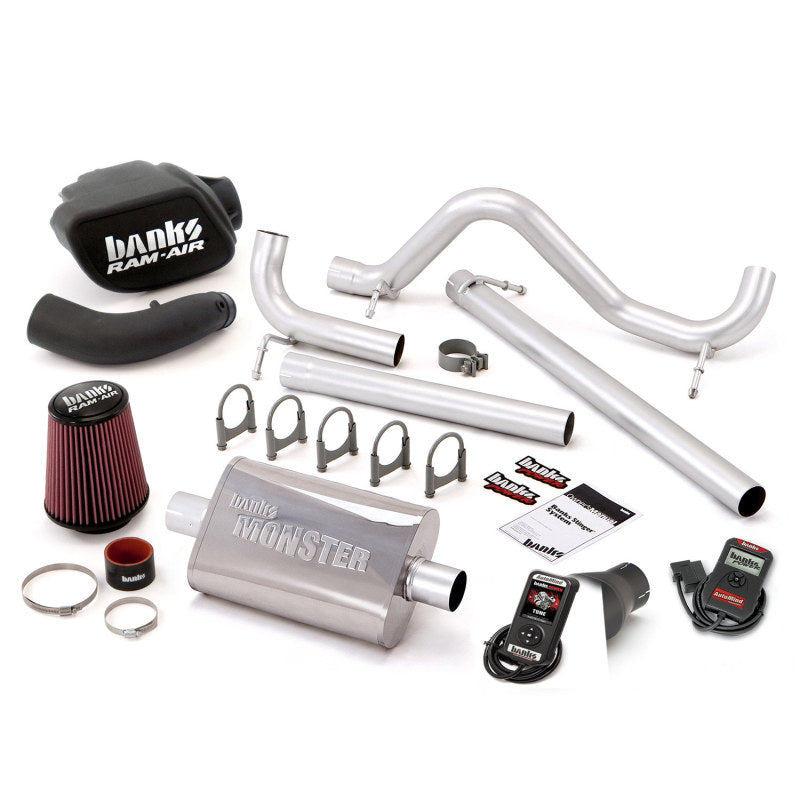 Banks Power 07-11 Jeep 3.8L Wrangler - 4dr Stinger Sys w/ AutoMind - SS Single Exhaust w/ Black Tip AJ-USA, Inc