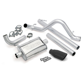 Banks Power 07-11 Jeep 3.8L Wrangler Unlimited - 4dr Monster Exh Sys - SS Single Exh w/ Black Tip AJ-USA, Inc