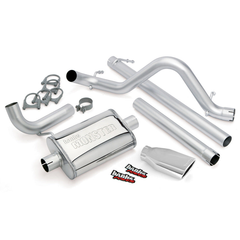 Banks Power 07-11 Jeep 3.8L Wrangler Unlimited - 4dr Monster Exh Sys - SS Single Exh w/ Chrome Tip AJ-USA, Inc