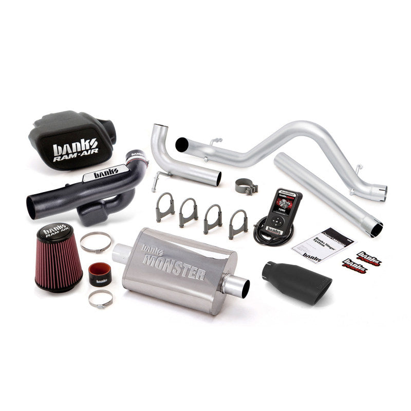 Banks Power 12-14 Jeep 3.6L Wrangler - 4dr Stinger Sys w/ AutoMind - SS Single Exhaust w/ Black Tip AJ-USA, Inc
