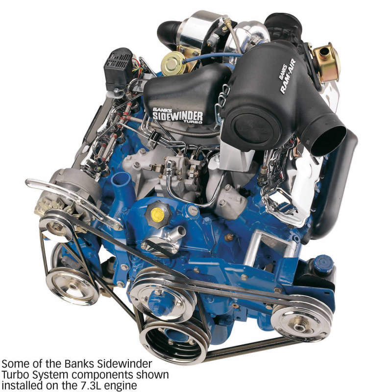 Banks Power 83-93 Ford 6.9/7.3L Trk Man Sidewinder Turbo System - Wastegated AJ-USA, Inc