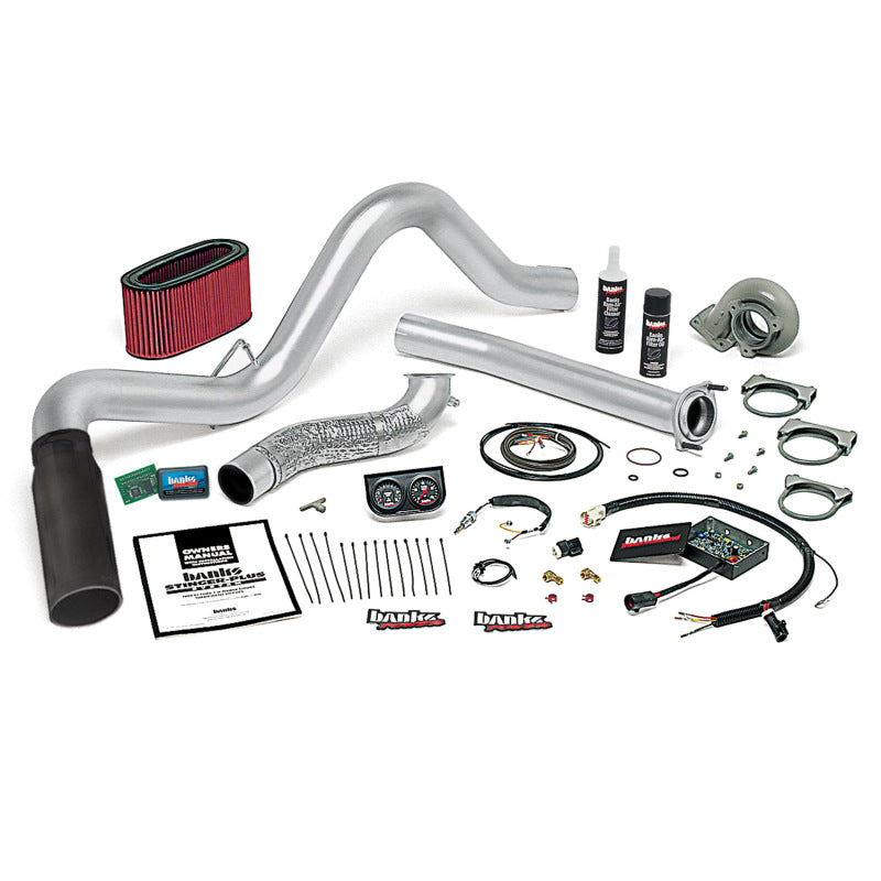 Banks Power 94-95.5 Ford 7.3L Auto Stinger-Plus System - SS Single Exhaust w/ Black Tip AJ-USA, Inc