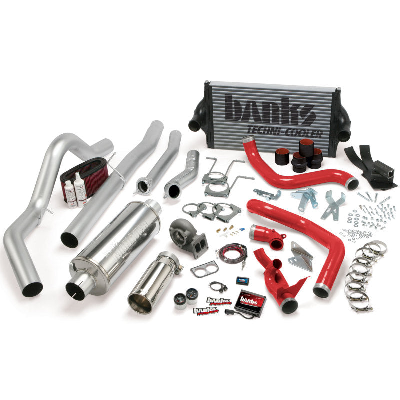 Banks Power 94-97 Ford 7.3L CCLB Auto PowerPack System - SS Single Exhaust w/ Chrome Tip AJ-USA, Inc