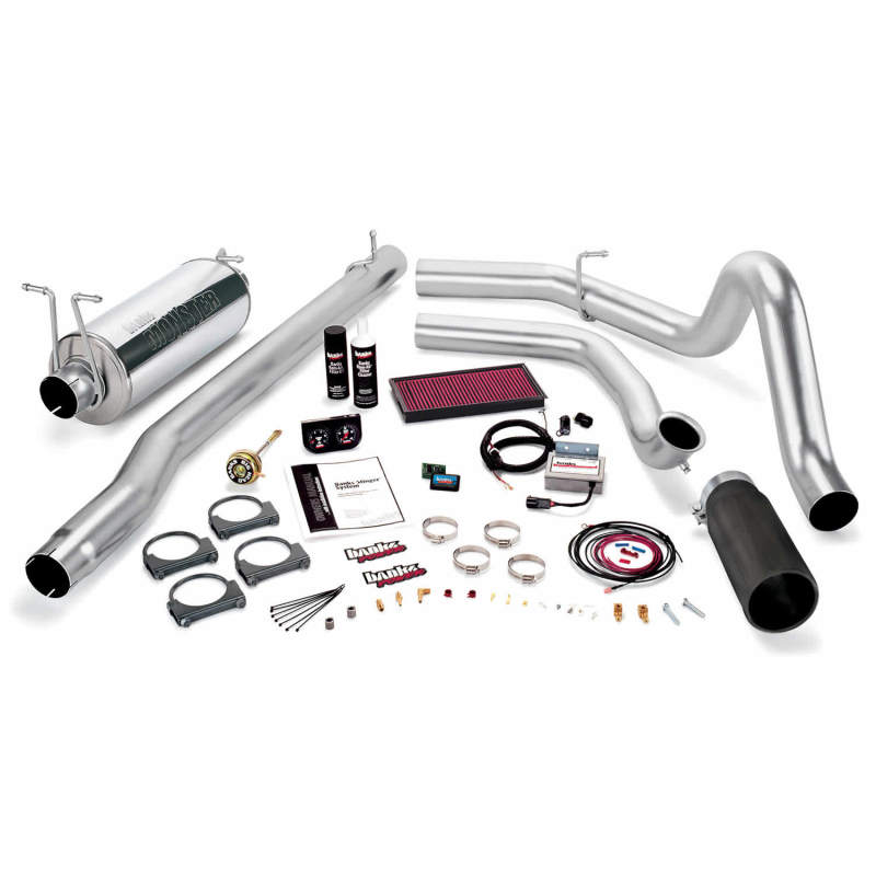 Banks Power 99 Ford 7.3L F250/350 Man Stinger System - SS Single Exhaust w/ Black Tip AJ-USA, Inc