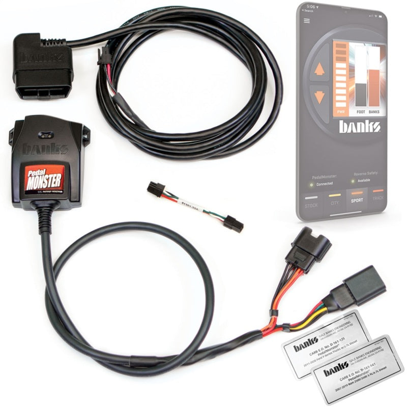 Banks Power Pedal Monster Kit (Stand-Alone) 07-19 RAM 2500/3500/11-20 Ford F-Series 6.7L Use w/Phone AJ-USA, Inc