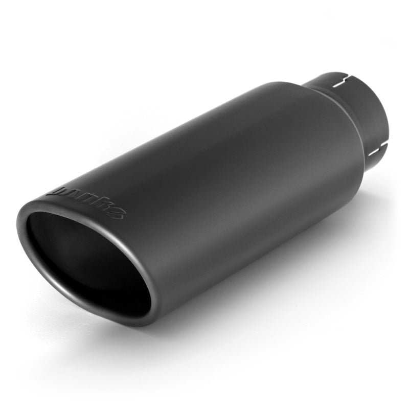 Banks Power Tailpipe Tip Kit - SS Obround Angle Cut - Black - 3in Tube - 3.75in X 4.5in X 11.5in AJ-USA, Inc