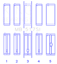 Load image into Gallery viewer, King Engine Bearings Chrysler 360 / 360CI 5.9L V8 (Size .010) Main Bearing Set