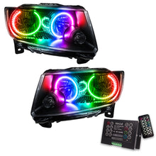Load image into Gallery viewer, Oracle 11-13 Jeep Grand Cherokee SMD HL (Non-HID) - Chrome - ColorSHIFT w/ 2.0 Controller