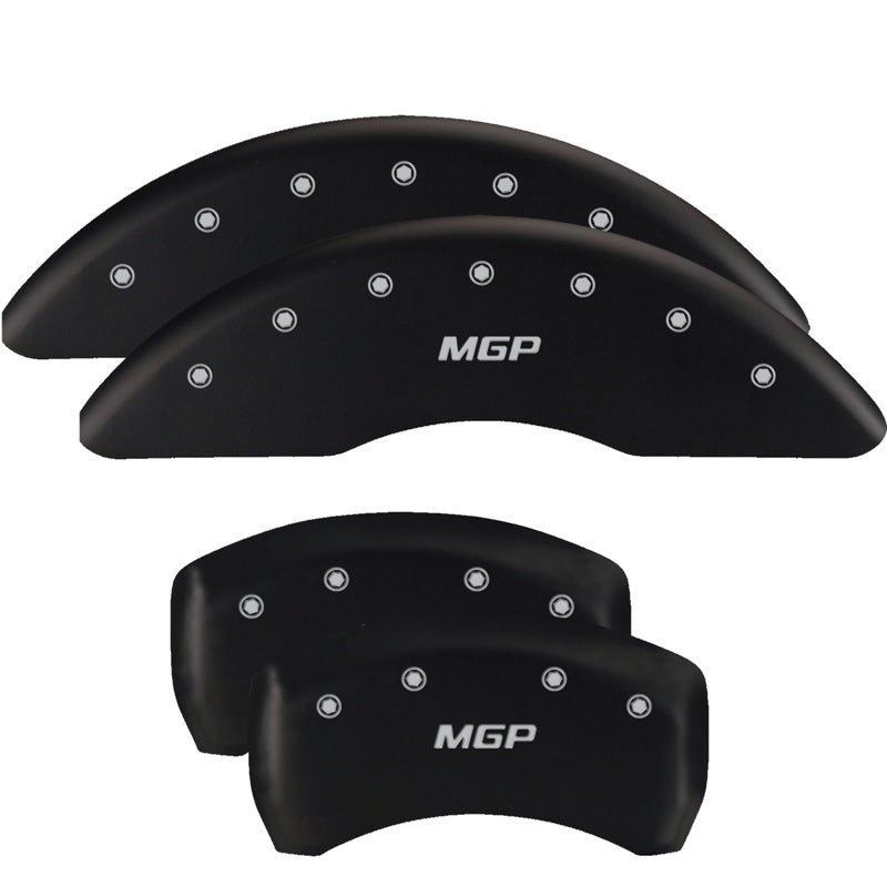 MGP Rear set 2 Caliper Covers Engraved Rear Tiffany Snake Black finish silver ch