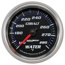 Load image into Gallery viewer, Autometer Cobalt 66.7mm 140-280 degree F. Water Temperature Gauge