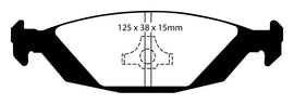 EBC 88-90 Saab 900 2.0 Ultimax2 Rear Brake Pads