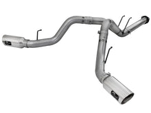 Load image into Gallery viewer, aFe Large Bore-HD 4in 409 Stainless Steel DPF-Back Exhaust w/Polished Tips 15-16 Ford Diesel Truck AJ-USA, Inc