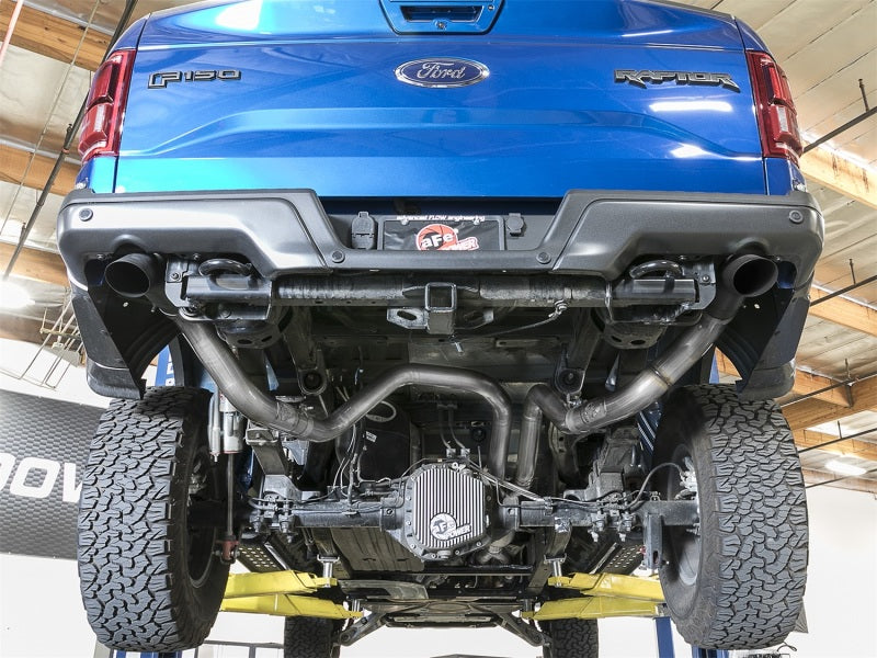 aFe MACH Force-Xp Cat-Back Exhaust w/Dual Hi-Tuck Tips Black 17-18 Ford F-150 Raptor V6-3.5L (tt) AJ-USA, Inc