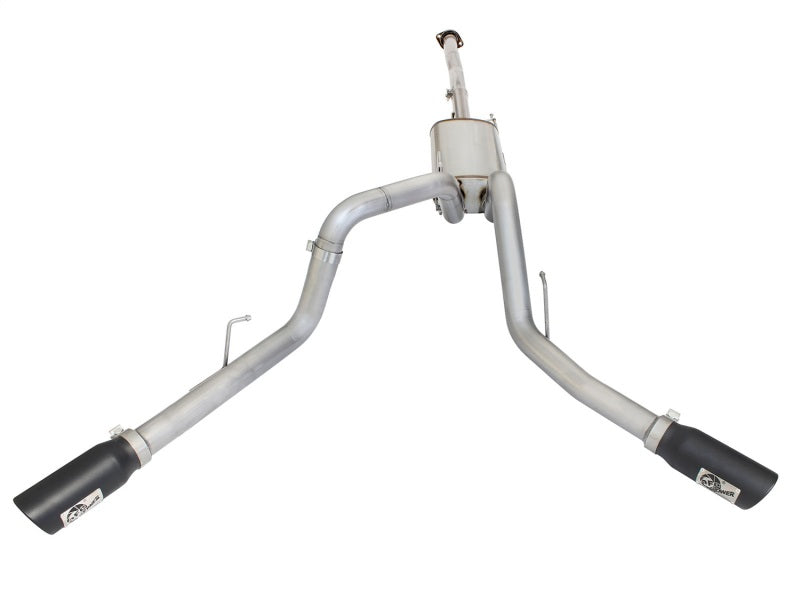 aFe MACHForce XP Exhaust 3in SS Dual Side Exit CB w/ Black Tips 15 Ford F150 Ecoboost V6-2.7L/3.5L AJ-USA, Inc