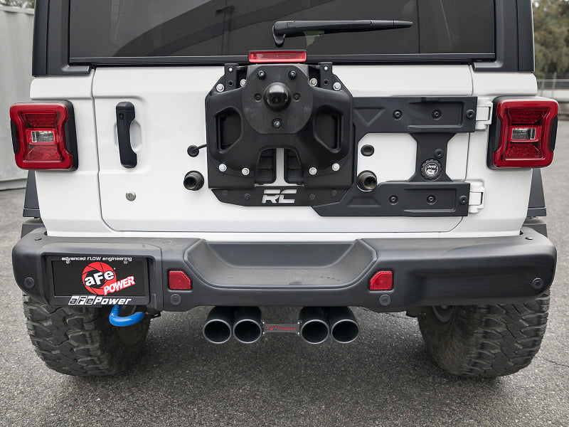 aFe Rebel Series 2.5in 304 SS Cat-Back Exhaust w/ Black Tip 18-20 Jeep Wrangler (JL) AJ-USA, Inc