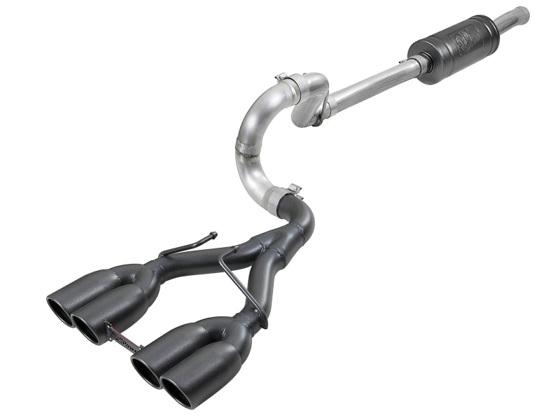 aFe Rebel Series 2.5in 304 SS Cat-Back Exhaust w/ Black Tip 18-20 Jeep Wrangler (JL) AJ-USA, Inc