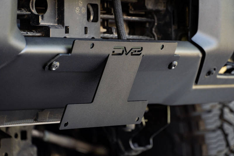 DV8 Offroad 21-22 Ford Bronco Factory Front Bumper Licence Relocation Bracket - Front