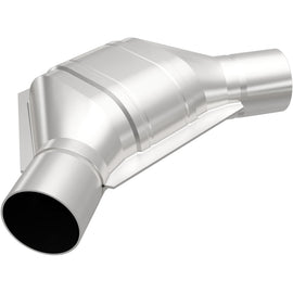 MagnaFlow Universal Catalytic Converter 2.25 inch Angled O/O PC2 Front