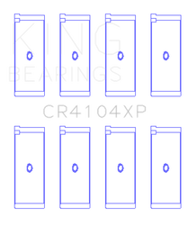 King Engine Bearings Audi/VW 83-03 1.6L/1.8L/2.0L Performance Rod Bearing Set - Size STD