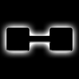 ORACLE Lighting Universal Illuminated LED Letter Badges - Matte Blk Surface Finish - H