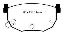Load image into Gallery viewer, EBC 88-02 Nissan 240SX/Silvia S13/S14/S15 Yellowstuff Rear Brake Pads