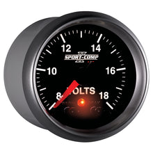Load image into Gallery viewer, Autometer Sport-Comp II 2-1/16in Digital Voltmeter Gauge - 18V