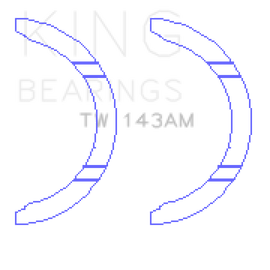 King Engine Bearings Mitsubishi 4G92/93 Thrust Washer Set