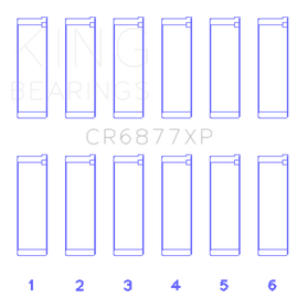 King Engine Bearings BMW S54B32 (Size +.50mm) Connecting Rod Bearing Set