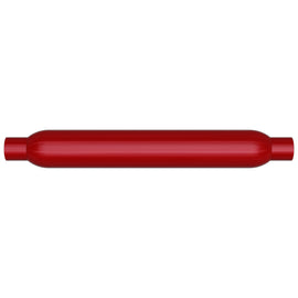 MagnaFlow Muffler Red Pack Series Glasspack 3in Rd 18in Body Length 2in/2in Inlet/Outlet