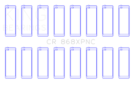 King Engine Bearings Ford Prod V8 4.6L/5.4L SOHC (Size 0.25) Performance Coated Rod Bearing Set
