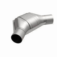 Load image into Gallery viewer, MagnaFlow Universal Catalytic Converter 2.25 inch Angled O/O PC2 Front
