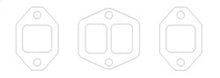 Load image into Gallery viewer, Cometic Oldsmobile 371 Gen-1 Rocket V8 .059in CFM Exhaust Manifold Gasket Kit J-2 Golden Rocket