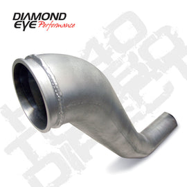 Diamond Eye Downpipe 4in TB Single HX40 TURBO-DIRECT FLANGE AL DODGE 5.9L 2500/3500 94-02